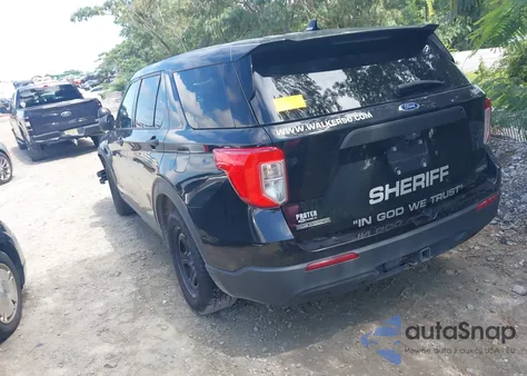 2020 Ford Explorer Police Interceptor из США, поврежденный, VIN 1FM5K8AB8LGD00858